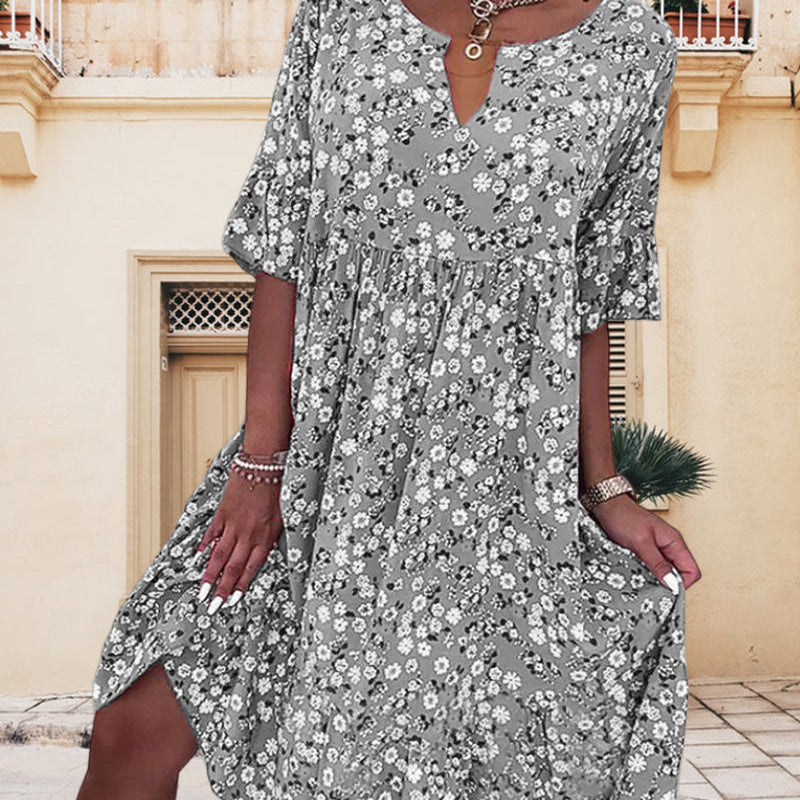 DAISY | Midikleid mit Blumenmuster