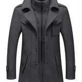 Herren - Wintermantel mit Stehkragen