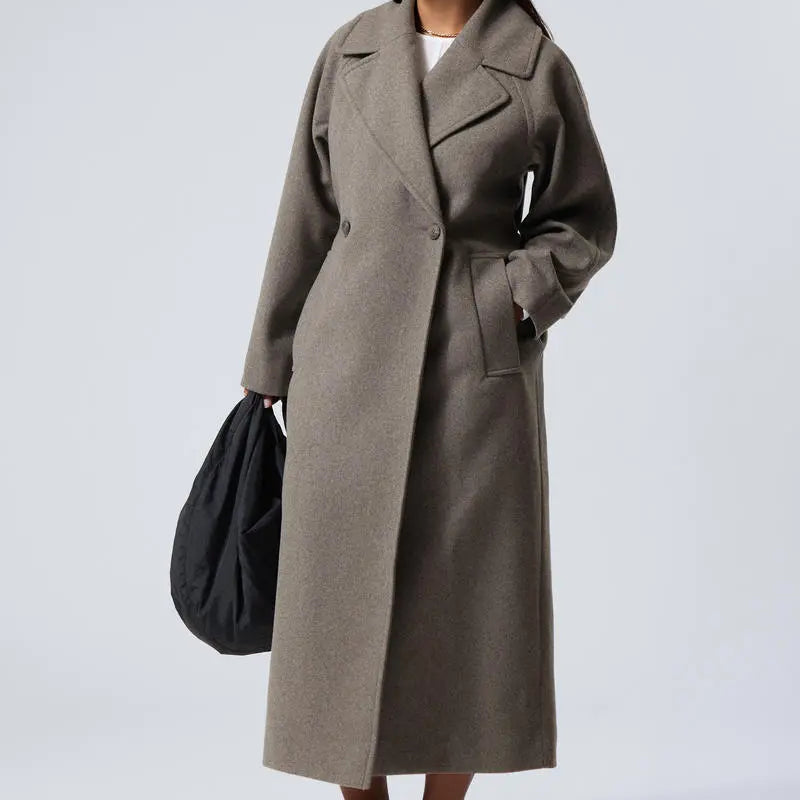 Emilia | Langer Wollmantel im Oversize-Stil