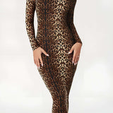 Leona – Midikleid mit Leopardenmuster