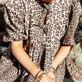 Chiara - Damen Leopardenkleid