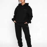 Women’s Oversized Hoodie Set – Cozy Tracksuit with Graphic Details