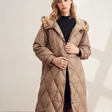 Steppmantel – Damen Wintermantel mit Kapuze