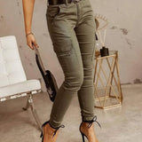 Slim - Damenhose mit hohem Bund