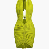 Maya - Rückenfreies Neckholder Kleid