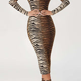 Leona – Midikleid mit Leopardenmuster