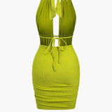 Maya - Rückenfreies Neckholder Kleid