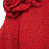 Sandra | Strickjacke mit floralen Akzenten und V-Ausschnitt