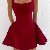 Vivienne - Rotes Skaterkleid