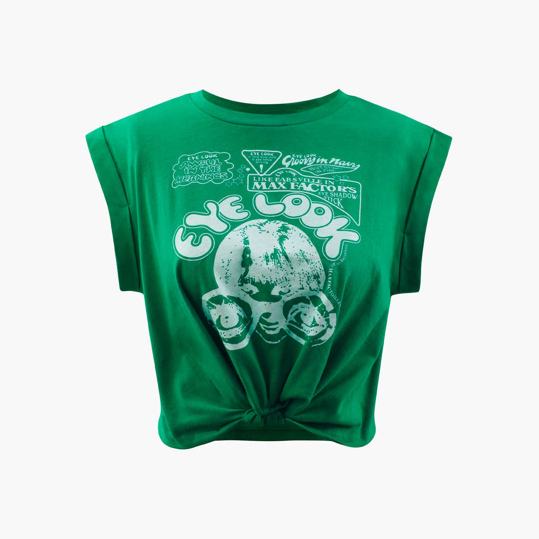 Gracelyn - Grafik Crop T-Shirt