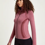 Elisa - Nahtlose Sportjacke mit Reißverschluss