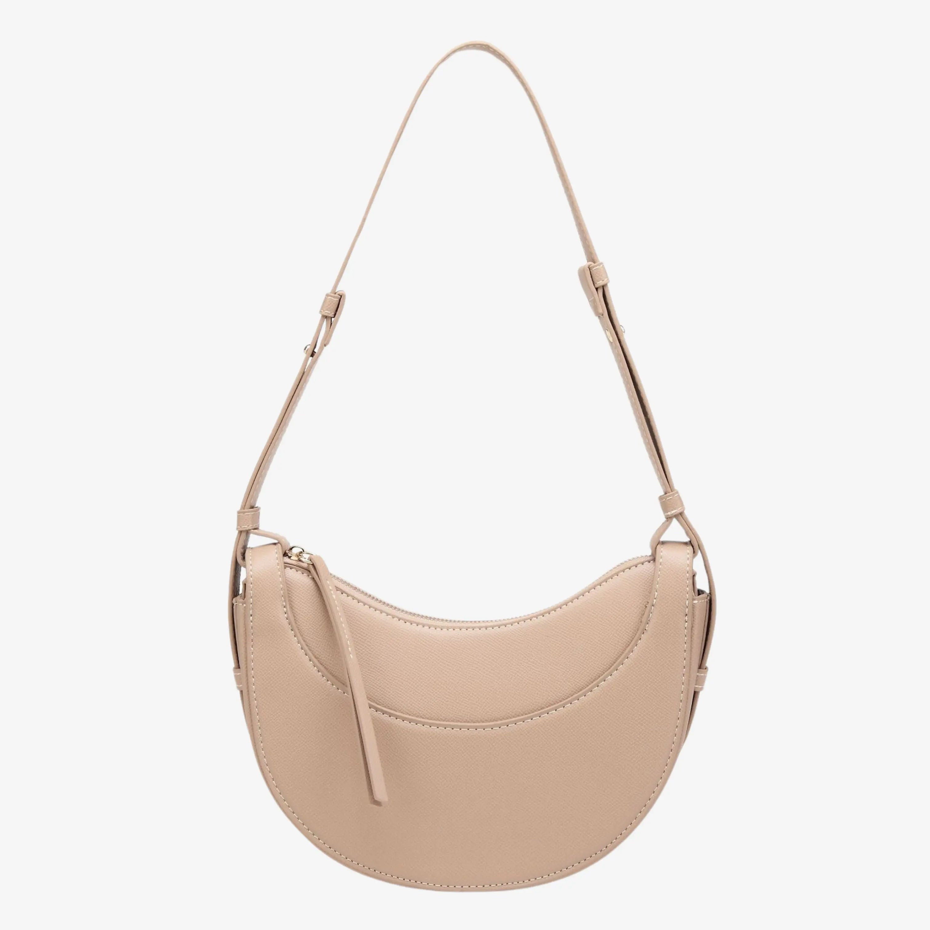 Verstellbarem Riemen Gebogene Crossbody-Tasche mit Quaste