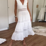 Lunadia – Damen Sommerkleid Spitze