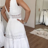 Lunadia – Damen Sommerkleid Spitze