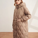 Steppmantel – Damen Wintermantel mit Kapuze
