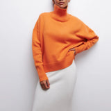 Xandra | Gestrickter Pullover Mit Langem Hals