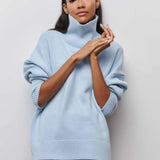 Xandra | Gestrickter Pullover Mit Langem Hals