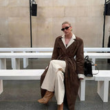 Ella | Wildleder Trenchcoat