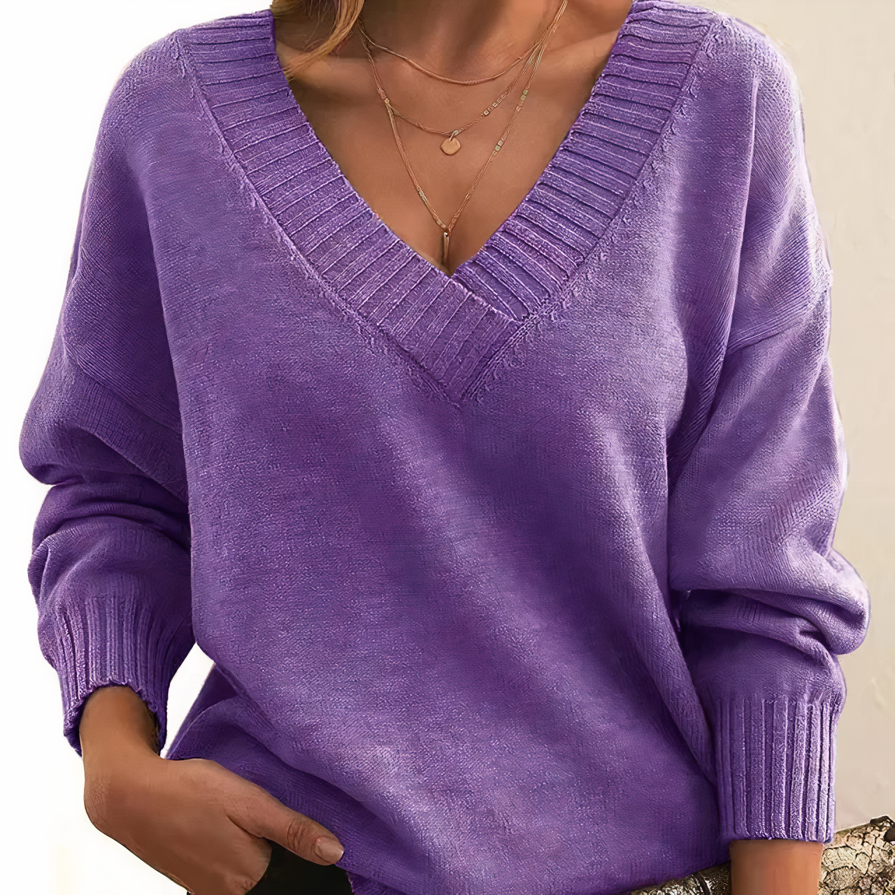 Jell | V-Neck Pullover