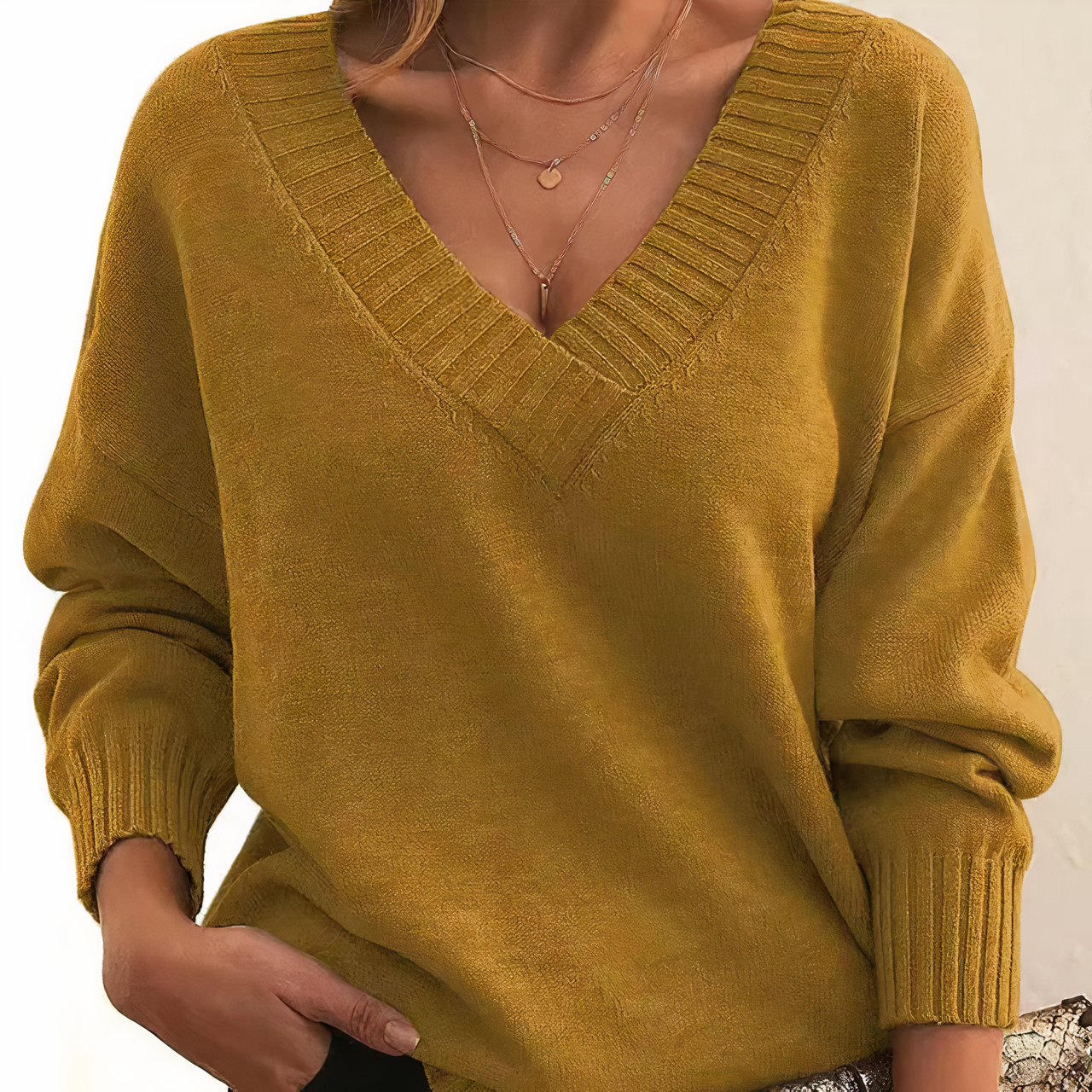 Jell | V-Neck Pullover