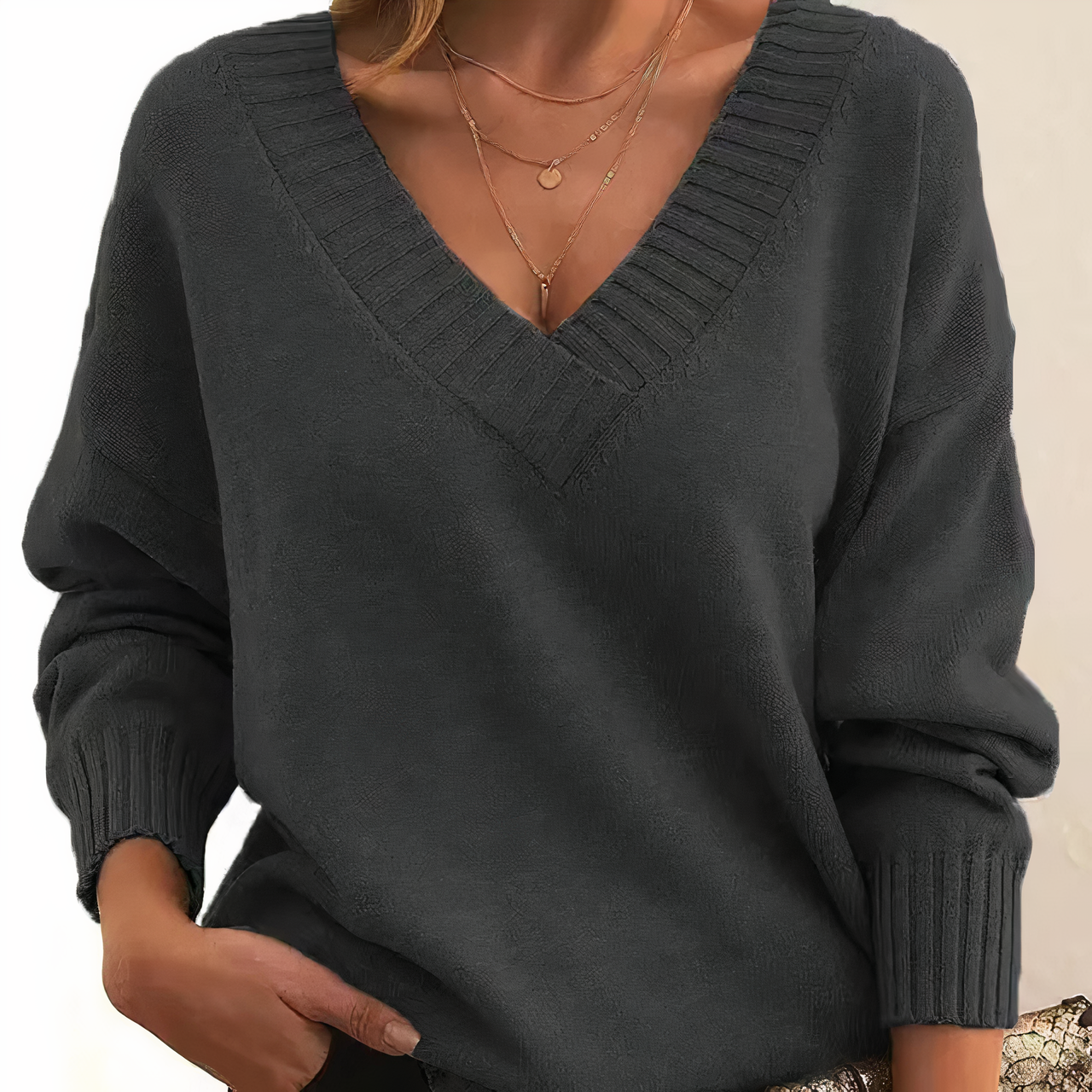 Jell | V-Neck Pullover
