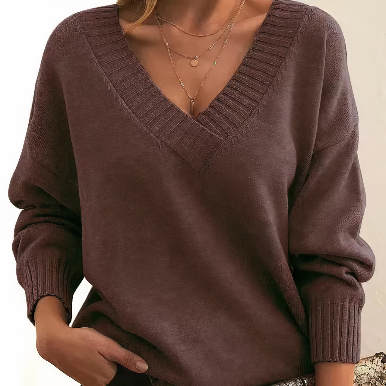 Jell | V-Neck Pullover
