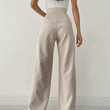CRYSTA | Elegante Damen High-Waist Palazzo-Hose