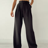 CRYSTA | Elegante Damen High-Waist Palazzo-Hose