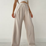 CRYSTA | Elegante Damen High-Waist Palazzo-Hose