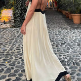 Adeltraud - Maxikleid mit V-Ausschnitt