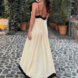 Adeltraud - Maxikleid mit V-Ausschnitt