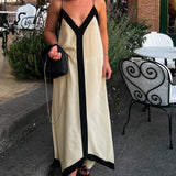 Adeltraud - Maxikleid mit V-Ausschnitt