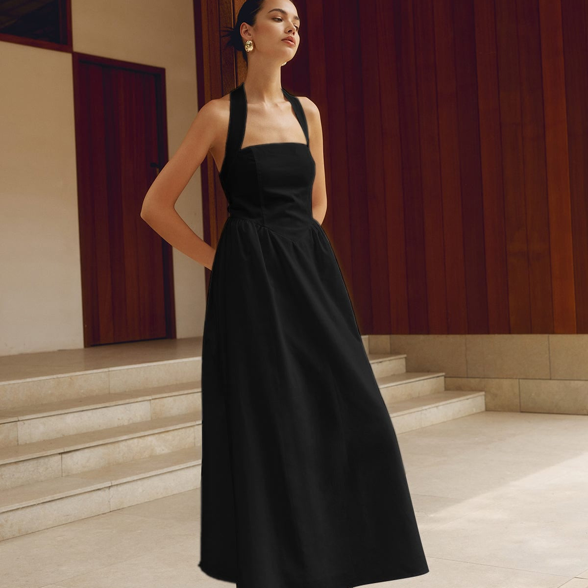 Charlotte - Maxikleid mit Halterneck