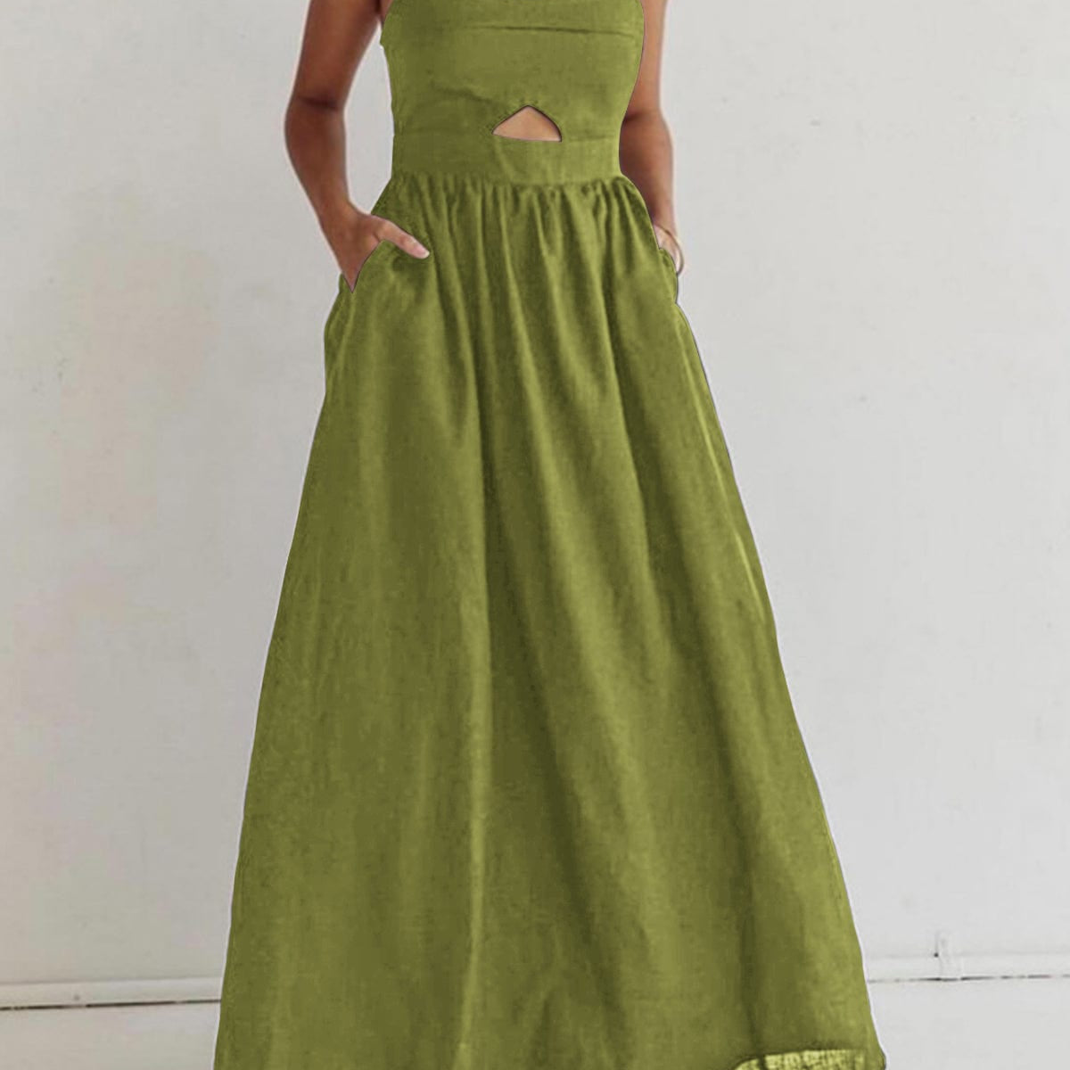 Benedikta - Leinen Maxikleid