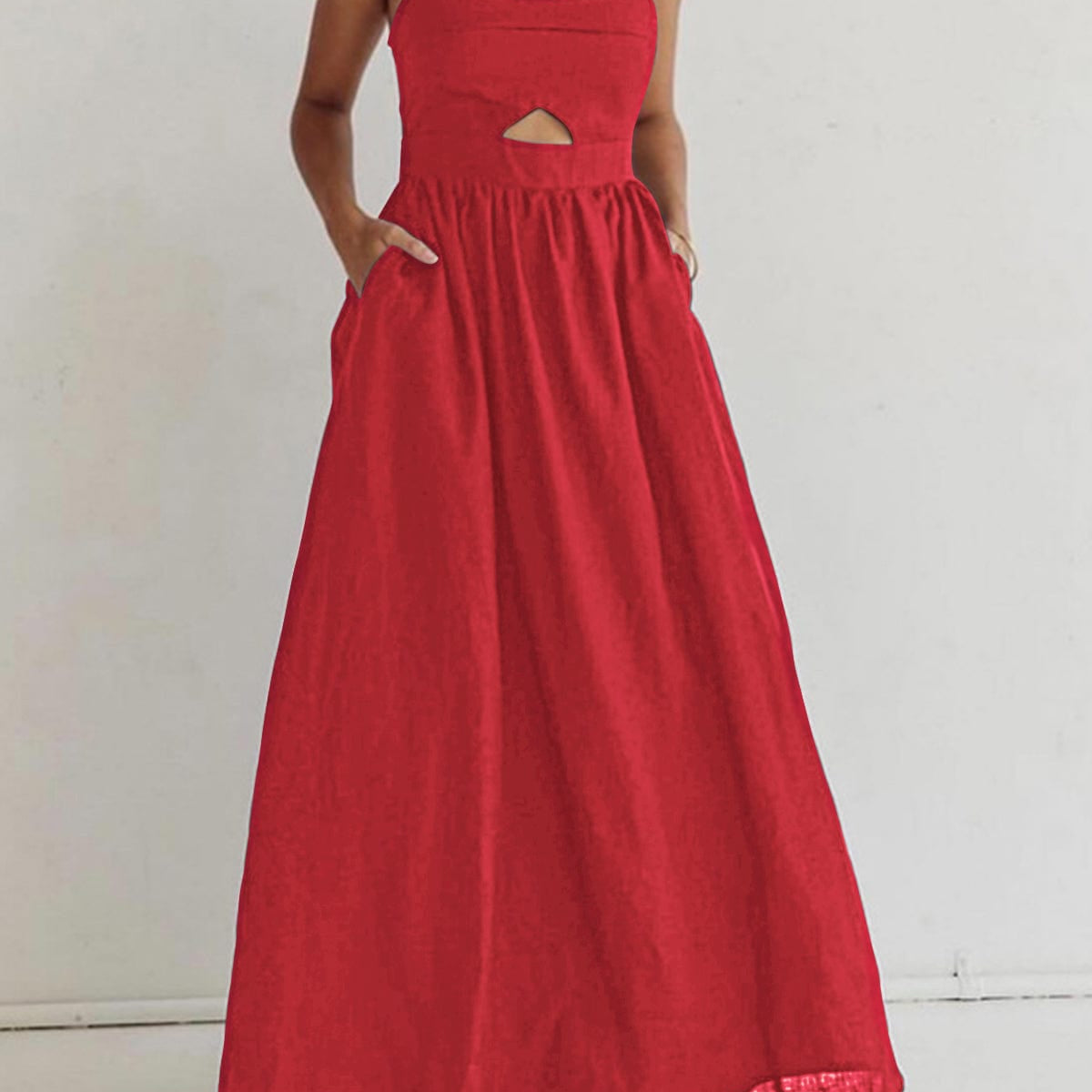 Benedikta - Leinen Maxikleid