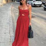 Benedikta - Leinen Maxikleid