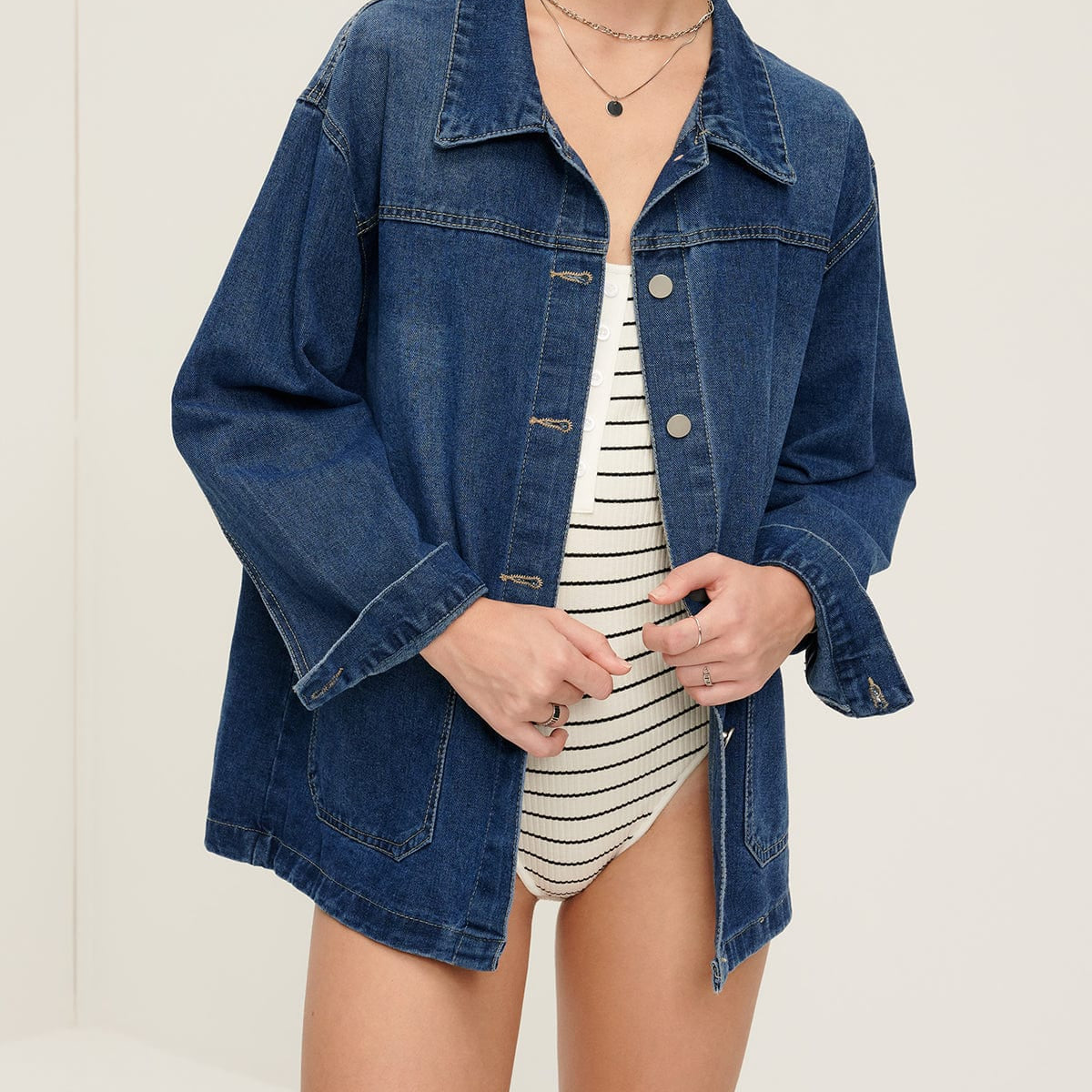 Emma – Übergroße Jeansjacke