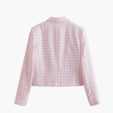 Lotte – Damen Tweedjacke Rosa