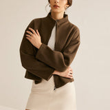 Lia – Kurze braune Jacke