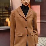 Silke – Brauner Wildlederblazer Damen