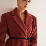 Clee – Blazer aus Wollmischung mit Gürtel