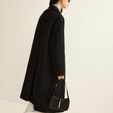 Sophia | Schwarzer klassischer Trenchcoat