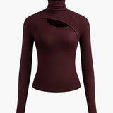 Sophie – Langarm Rollkragen-Top