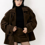 Emma – Wildlederimitat Jacke