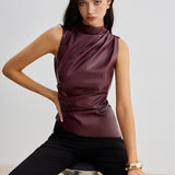 Marousha – Kunstleder-Tanktop
