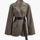 Mila – Oversized Blazer mit Gürtel