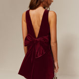 Katrina - Samt Minikleid