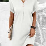 CANDICE | Elegantes Kleid mit V-Ausschnitt