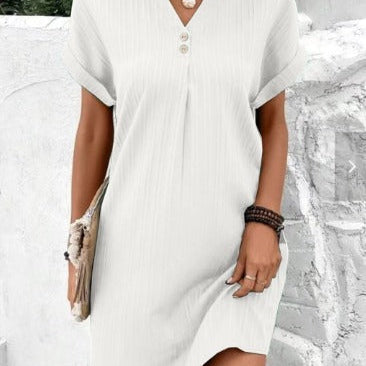 CANDICE | Elegantes Kleid mit V-Ausschnitt