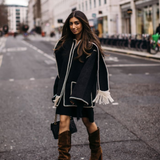 Luxe Jacke mit Schal